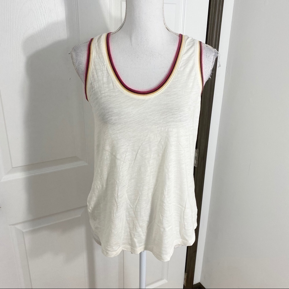 Gap Scoop Neck Tank Top Small Scoop Neck White Blouse Shirt